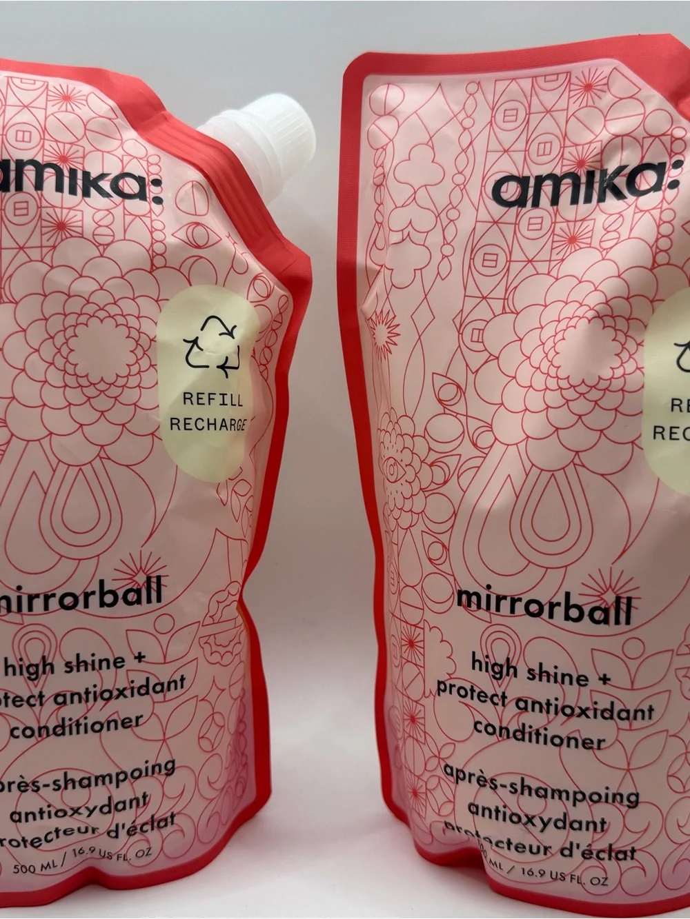 Amika Mirrorball High Shine + Protect Antioxidant Conditioner Refill 16.9 oz Lot